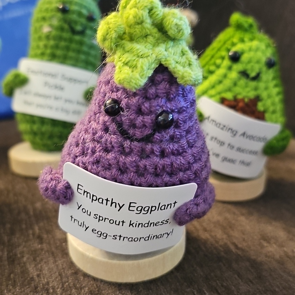 Cheerspace Handmade Crochet Fruit & Veggie Amigurumi Set - Multicolor - Picture 2 of 10